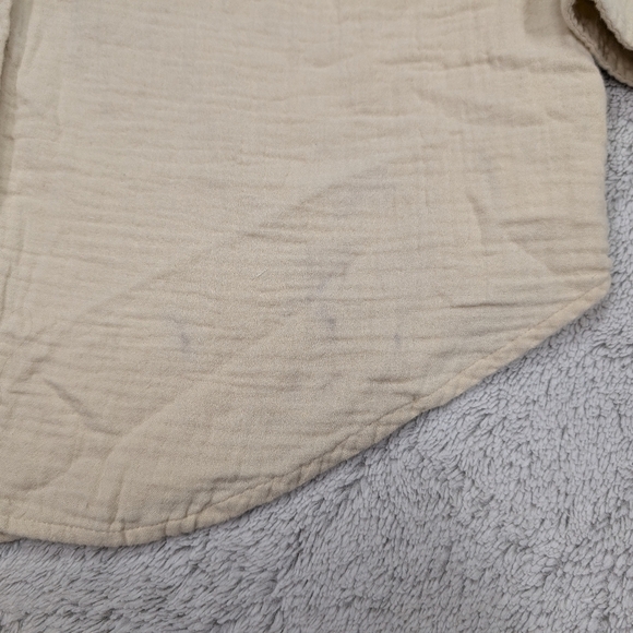 Wilfred Shirt Womens S Yellow Button Up Oversized Sail Boyfriend Cotton Gauze - Picture 4 of 10